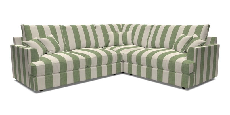 Slingsby Medium Fitted Cover Corner Unit LHF in Two Tone Plain Biscuit.  Loose cover version available