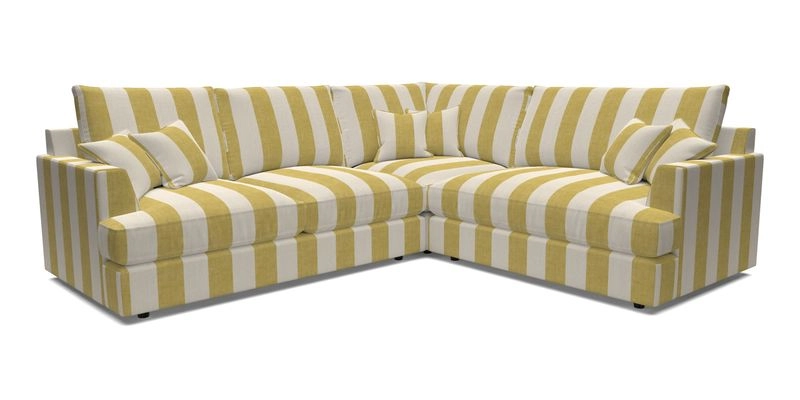 Slingsby Medium Fitted Cover Corner Unit LHF in Two Tone Plain Biscuit.  Loose cover version available