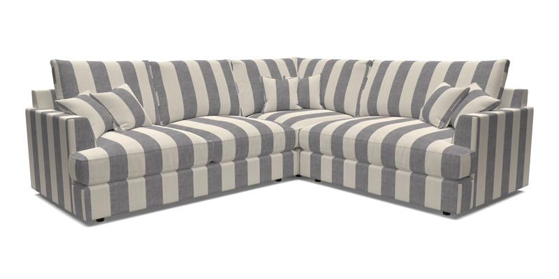 Slingsby Medium Fitted Cover Corner Unit LHF in Two Tone Plain Biscuit.  Loose cover version available