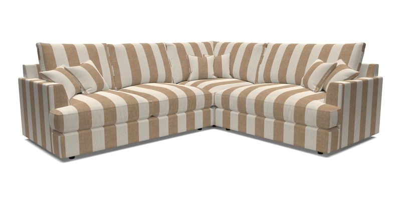 Slingsby Medium Fitted Cover Corner Unit LHF in Two Tone Plain Biscuit.  Loose cover version available