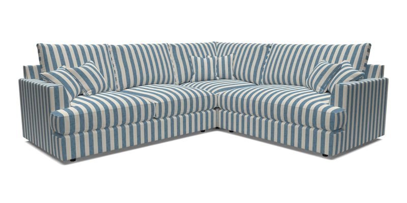 Slingsby Medium Fitted Cover Corner Unit LHF in Two Tone Plain Biscuit.  Loose cover version available