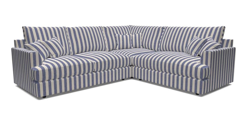 Slingsby Medium Fitted Cover Corner Unit LHF in Two Tone Plain Biscuit.  Loose cover version available