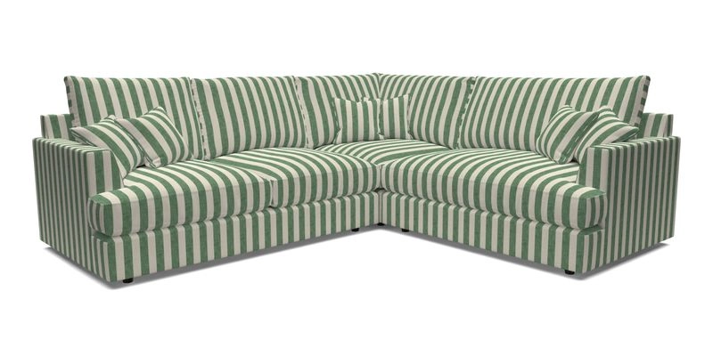 Slingsby Medium Fitted Cover Corner Unit LHF in Two Tone Plain Biscuit.  Loose cover version available