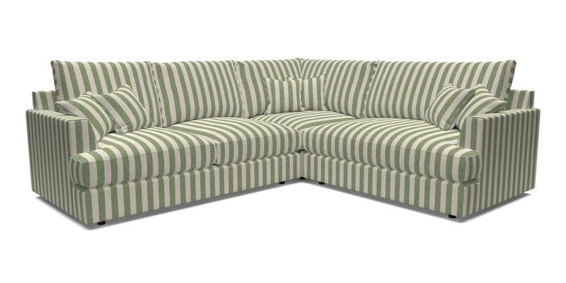 Slingsby Medium Fitted Cover Corner Unit LHF in Two Tone Plain Biscuit.  Loose cover version available