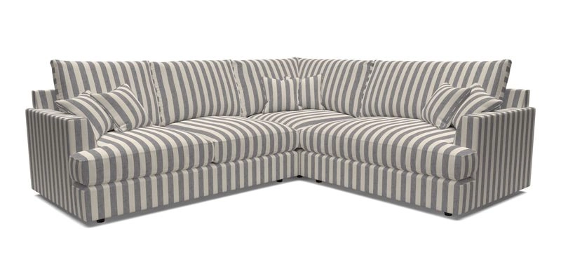 Slingsby Medium Fitted Cover Corner Unit LHF in Two Tone Plain Biscuit.  Loose cover version available