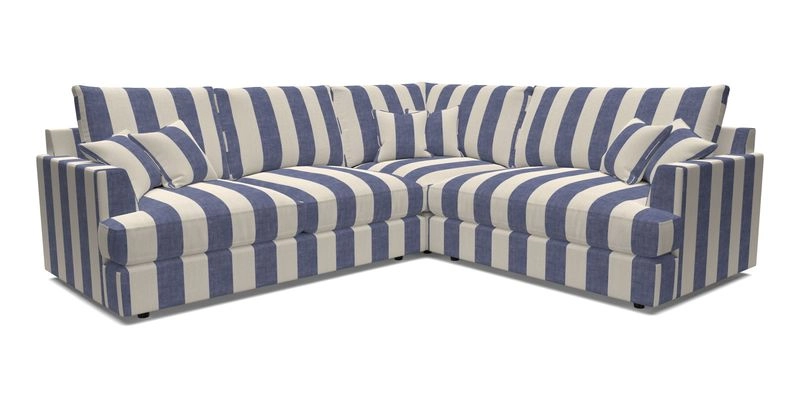 Slingsby Medium Fitted Cover Corner Unit LHF in Two Tone Plain Biscuit.  Loose cover version available