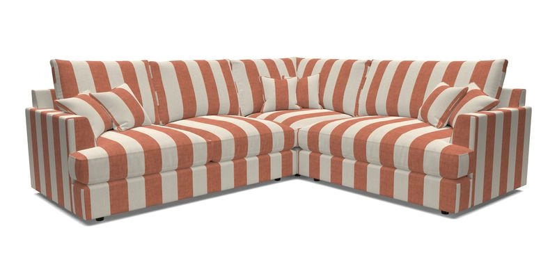 Slingsby Medium Fitted Cover Corner Unit LHF in Two Tone Plain Biscuit.  Loose cover version available