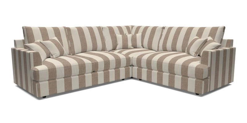 Slingsby Medium Fitted Cover Corner Unit LHF in Two Tone Plain Biscuit.  Loose cover version available