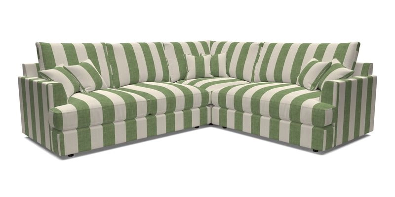 Slingsby Medium Fitted Cover Corner Unit LHF in Two Tone Plain Biscuit.  Loose cover version available