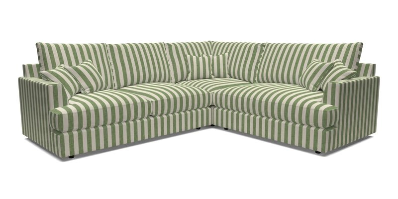 Slingsby Medium Fitted Cover Corner Unit LHF in Two Tone Plain Biscuit.  Loose cover version available