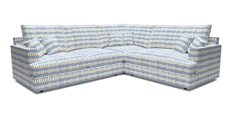 Slingsby Medium Fitted Cover Corner Unit LHF in Two Tone Plain Biscuit.  Loose cover version available