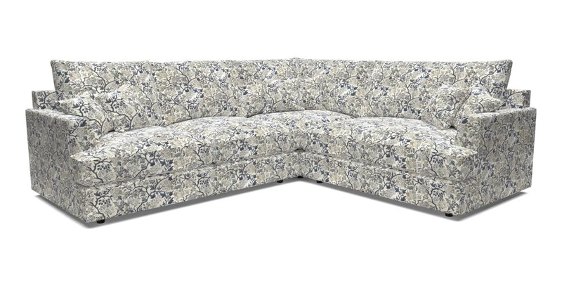 Slingsby Medium Fitted Cover Corner Unit LHF in Two Tone Plain Biscuit.  Loose cover version available