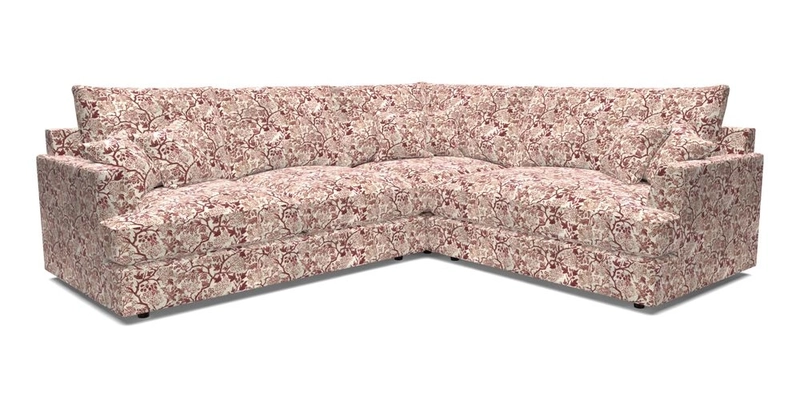 Slingsby Medium Fitted Cover Corner Unit LHF in Two Tone Plain Biscuit.  Loose cover version available