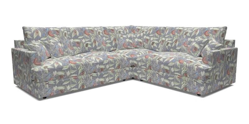 Slingsby Medium Fitted Cover Corner Unit LHF in Two Tone Plain Biscuit.  Loose cover version available