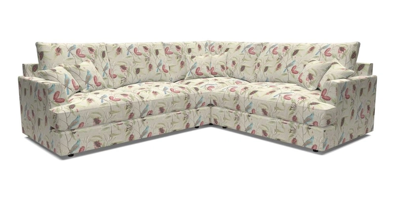 Slingsby Medium Fitted Cover Corner Unit LHF in Two Tone Plain Biscuit.  Loose cover version available