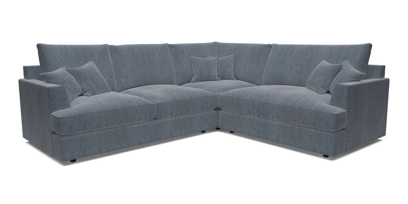 Slingsby Medium Fitted Cover Corner Unit LHF in Two Tone Plain Biscuit.  Loose cover version available