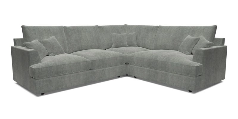 Slingsby Medium Fitted Cover Corner Unit LHF in Two Tone Plain Biscuit.  Loose cover version available