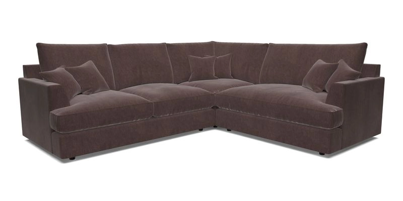 Slingsby Medium Fitted Cover Corner Unit LHF in Two Tone Plain Biscuit.  Loose cover version available