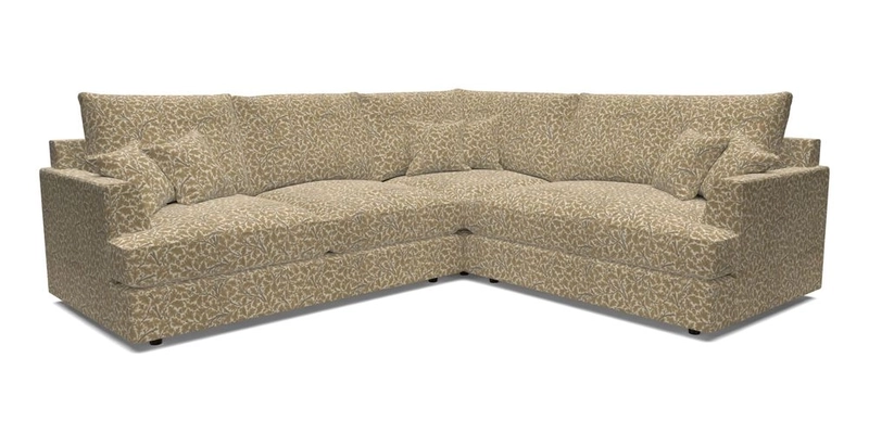 Slingsby Medium Fitted Cover Corner Unit LHF in Two Tone Plain Biscuit.  Loose cover version available