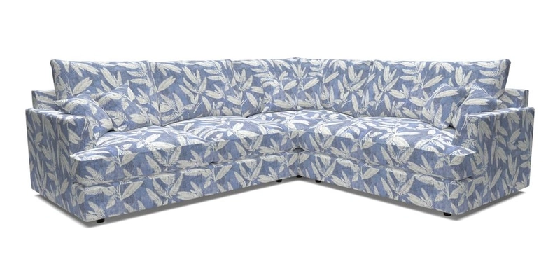 Slingsby Medium Fitted Cover Corner Unit LHF in Two Tone Plain Biscuit.  Loose cover version available