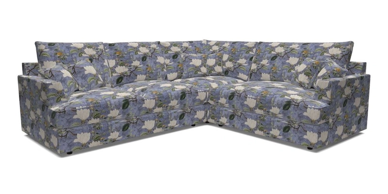 Slingsby Medium Fitted Cover Corner Unit LHF in Two Tone Plain Biscuit.  Loose cover version available