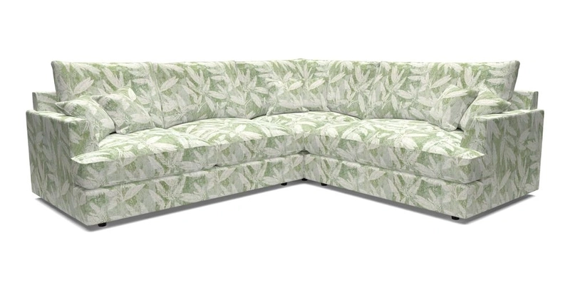 Slingsby Medium Fitted Cover Corner Unit LHF in Two Tone Plain Biscuit.  Loose cover version available