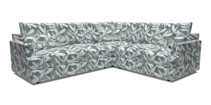 Slingsby Medium Fitted Cover Corner Unit LHF in Two Tone Plain Biscuit.  Loose cover version available