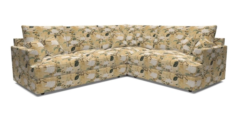 Slingsby Medium Fitted Cover Corner Unit LHF in Two Tone Plain Biscuit.  Loose cover version available