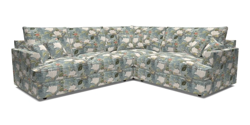 Slingsby Medium Fitted Cover Corner Unit LHF in Two Tone Plain Biscuit.  Loose cover version available