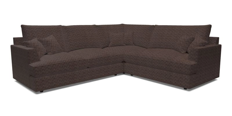 Slingsby Medium Fitted Cover Corner Unit LHF in Two Tone Plain Biscuit.  Loose cover version available