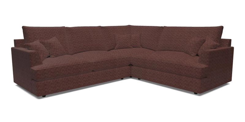 Slingsby Medium Fitted Cover Corner Unit LHF in Two Tone Plain Biscuit.  Loose cover version available