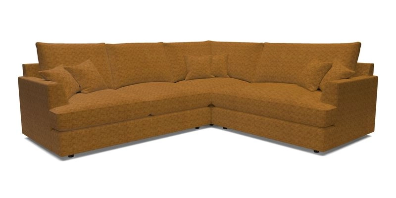 Slingsby Medium Fitted Cover Corner Unit LHF in Two Tone Plain Biscuit.  Loose cover version available