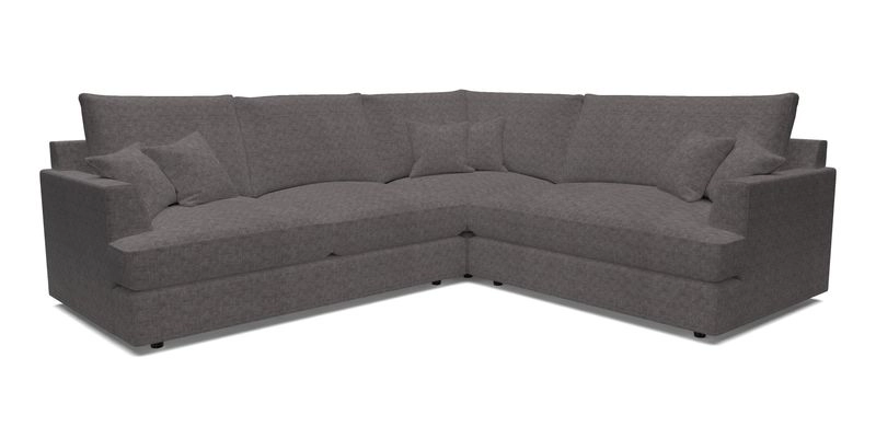 Slingsby Medium Fitted Cover Corner Unit LHF in Two Tone Plain Biscuit.  Loose cover version available