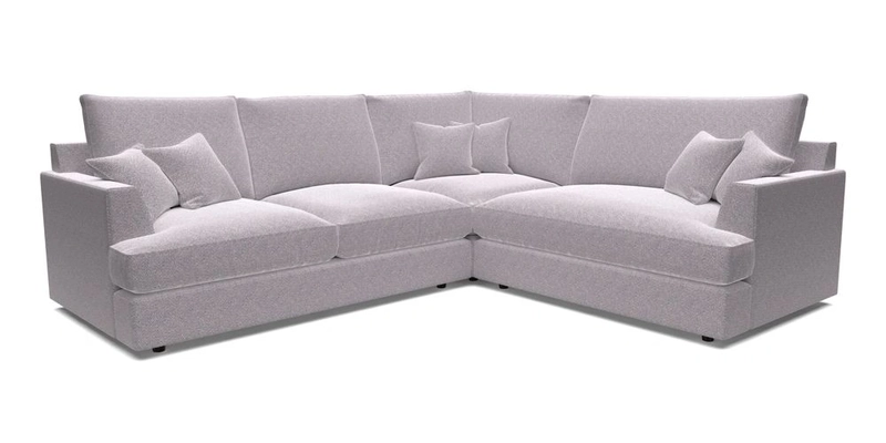 Slingsby Medium Fitted Cover Corner Unit LHF in Two Tone Plain Biscuit.  Loose cover version available