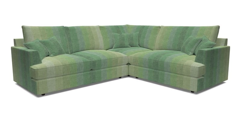 Slingsby Medium Fitted Cover Corner Unit LHF in Two Tone Plain Biscuit.  Loose cover version available