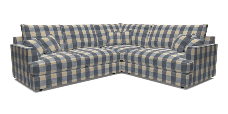 Slingsby Medium Fitted Cover Corner Unit LHF in Two Tone Plain Biscuit.  Loose cover version available