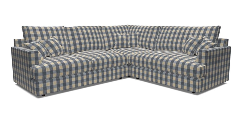 Slingsby Medium Fitted Cover Corner Unit LHF in Two Tone Plain Biscuit.  Loose cover version available