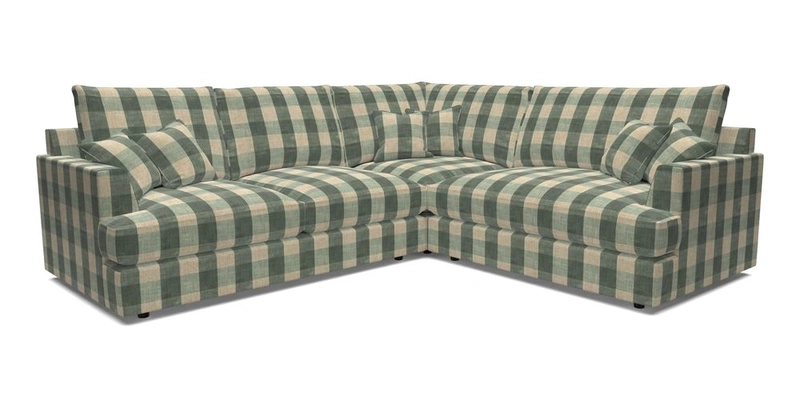 Slingsby Medium Fitted Cover Corner Unit LHF in Two Tone Plain Biscuit.  Loose cover version available