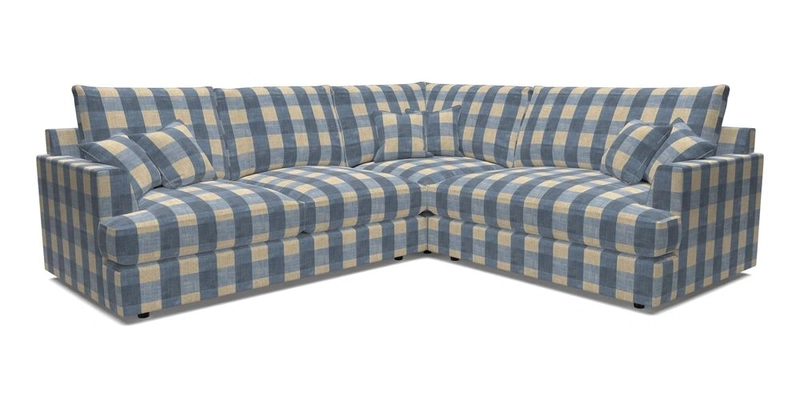 Slingsby Medium Fitted Cover Corner Unit LHF in Two Tone Plain Biscuit.  Loose cover version available