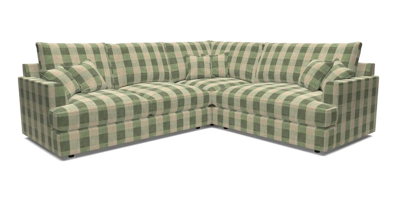 Slingsby Medium Fitted Cover Corner Unit LHF in Two Tone Plain Biscuit.  Loose cover version available