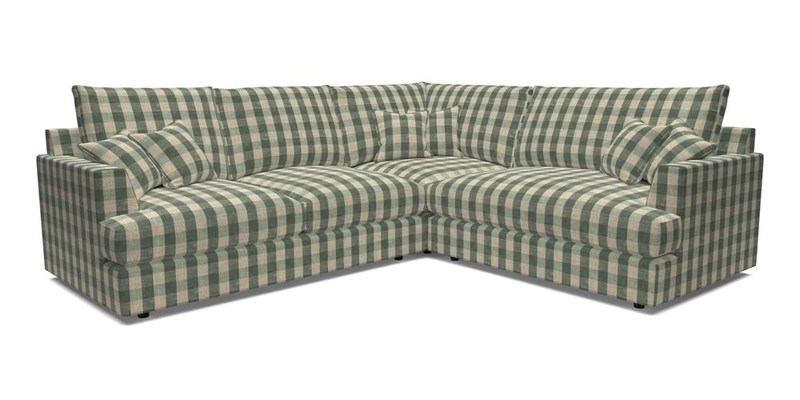 Slingsby Medium Fitted Cover Corner Unit LHF in Two Tone Plain Biscuit.  Loose cover version available