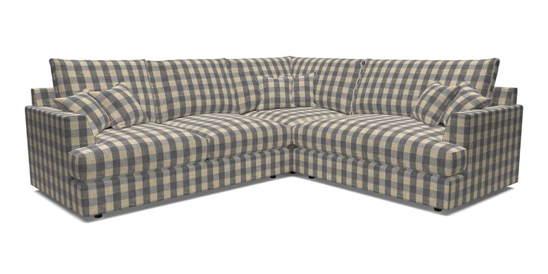 Slingsby Medium Fitted Cover Corner Unit LHF in Two Tone Plain Biscuit.  Loose cover version available