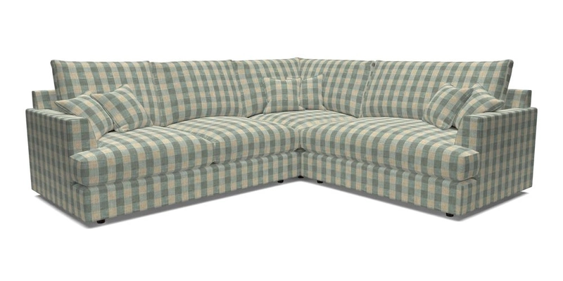 Slingsby Medium Fitted Cover Corner Unit LHF in Two Tone Plain Biscuit.  Loose cover version available