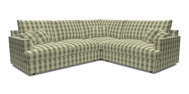 Slingsby Medium Fitted Cover Corner Unit LHF in Two Tone Plain Biscuit.  Loose cover version available