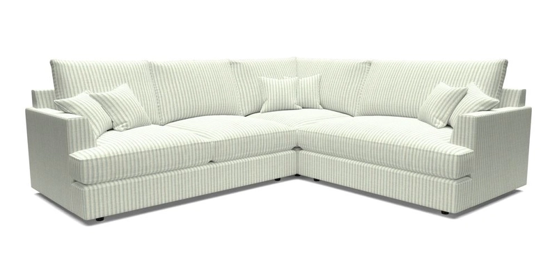 Slingsby Medium Fitted Cover Corner Unit LHF in Two Tone Plain Biscuit.  Loose cover version available