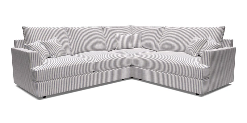 Slingsby Medium Fitted Cover Corner Unit LHF in Two Tone Plain Biscuit.  Loose cover version available