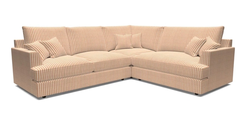 Slingsby Medium Fitted Cover Corner Unit LHF in Two Tone Plain Biscuit.  Loose cover version available