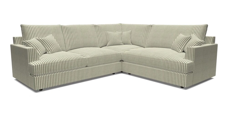 Slingsby Medium Fitted Cover Corner Unit LHF in Two Tone Plain Biscuit.  Loose cover version available