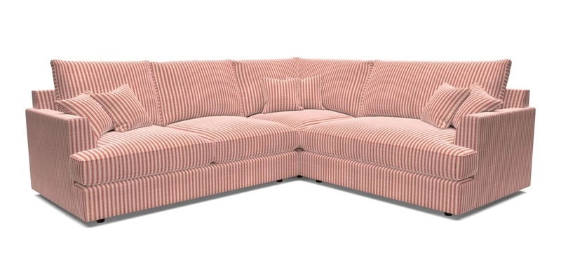 Slingsby Medium Fitted Cover Corner Unit LHF in Two Tone Plain Biscuit.  Loose cover version available