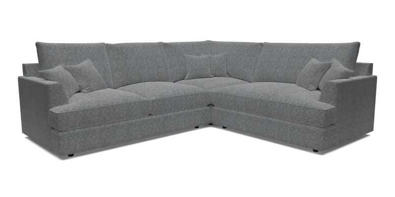 Slingsby Medium Fitted Cover Corner Unit LHF in Two Tone Plain Biscuit.  Loose cover version available